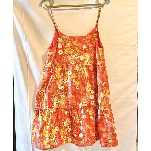 Loft Strappy Short Floral Sun Dress Medium - Picture 3 of 8